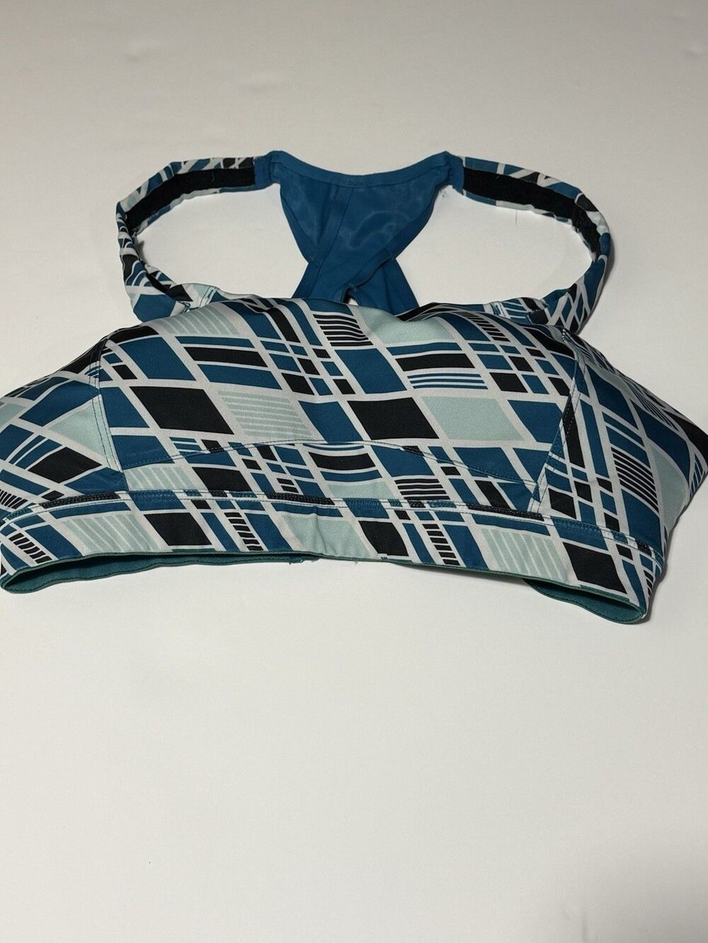 Brooks Juno High‑Impact Sports Bra 36DD Green Racerback Adjustable Straps